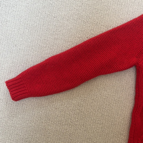 Sandro red wool sweater, size small. Made in Italy. - Picture 4 of 11